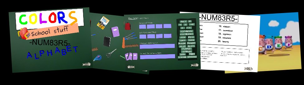 Colours, numbers, alphabet